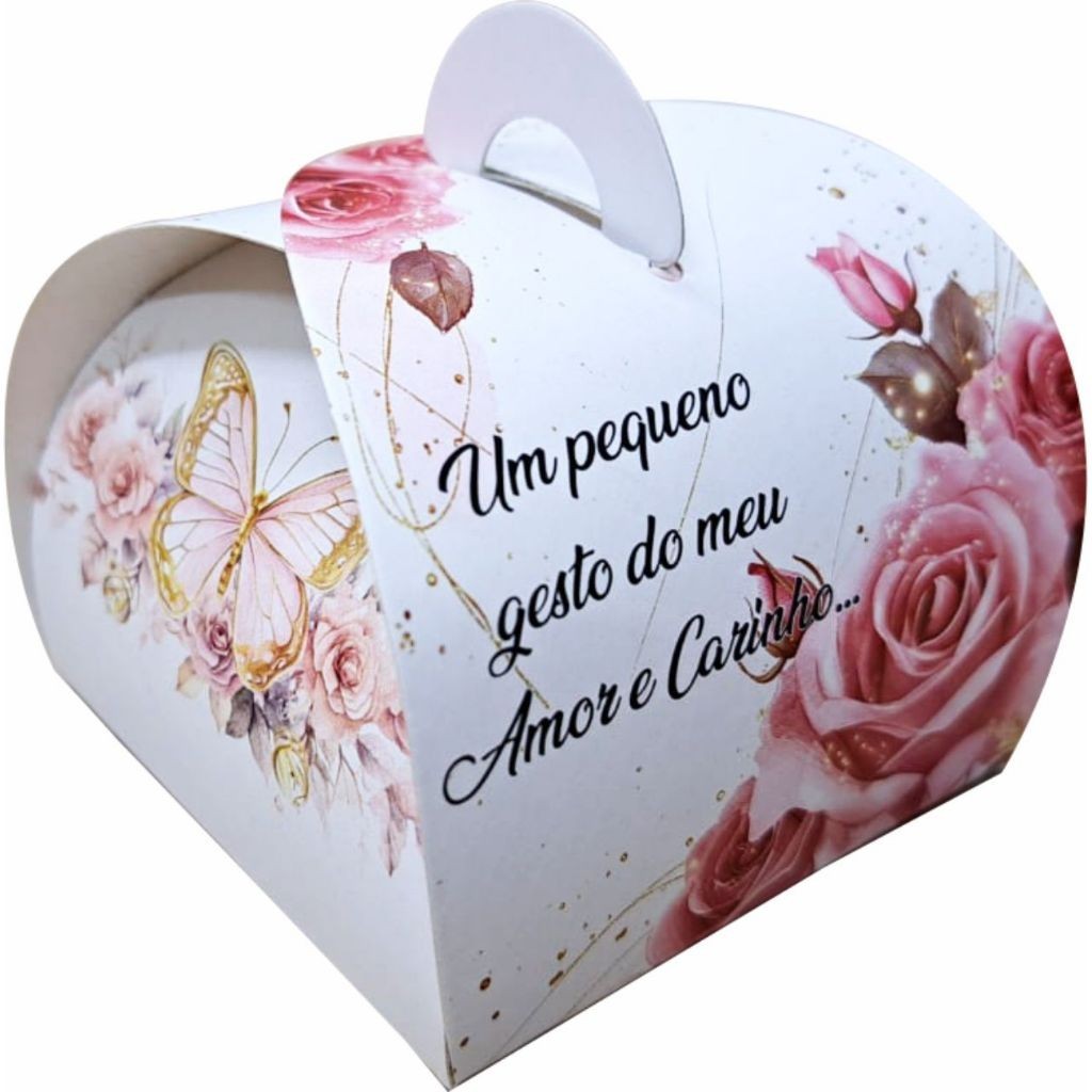 50 Peças - Embalagem Bolsinha Doces Finos Sabonetes - Delicada Flor