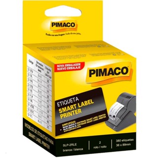 Etiqueta Pimaco Impressão Térmica Smart Label SLP-2RLE 36 x 89 mm 2 Rolos 380 em Oferta na Shopee