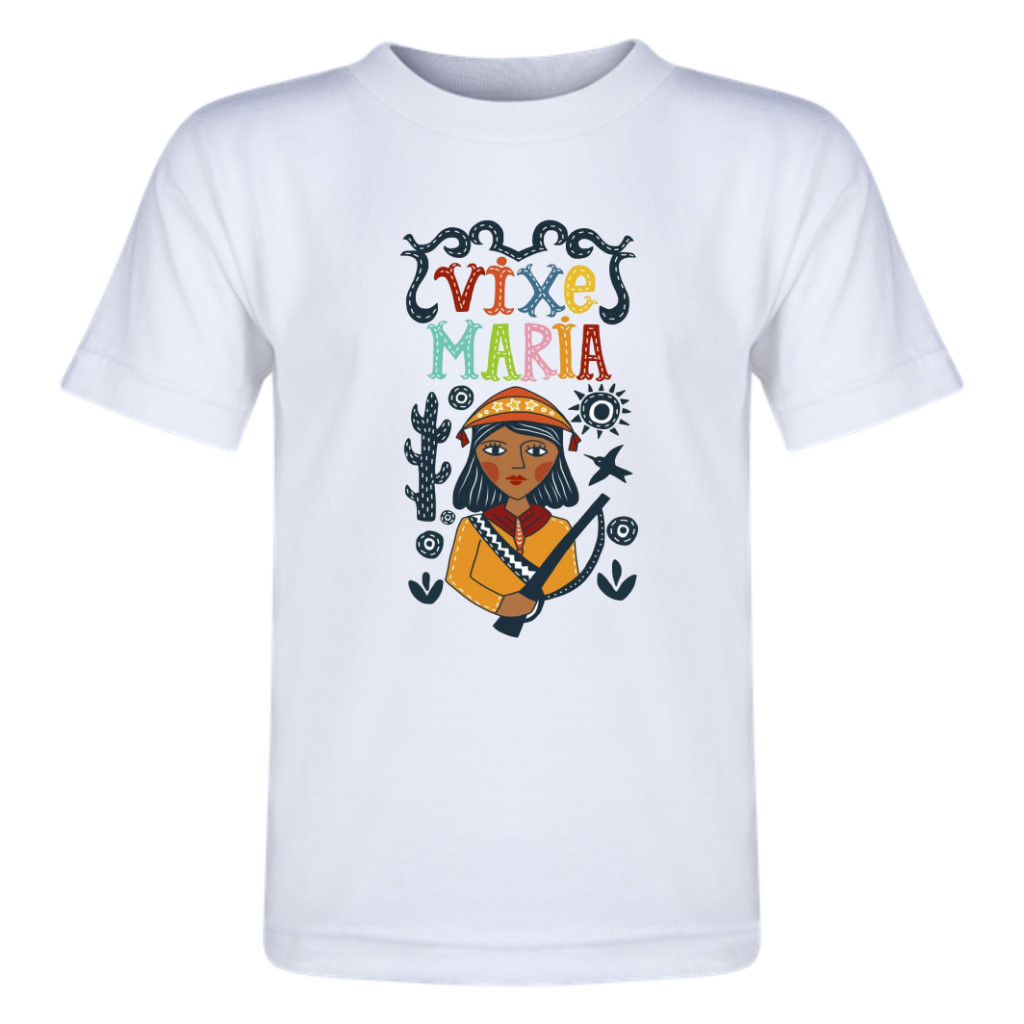 Linda Camiseta - Adulto - Baby Look - infantil - Linha Viva o Nordeste - Maria Bonita - Oxente - Cuscuz - Vixe Maria