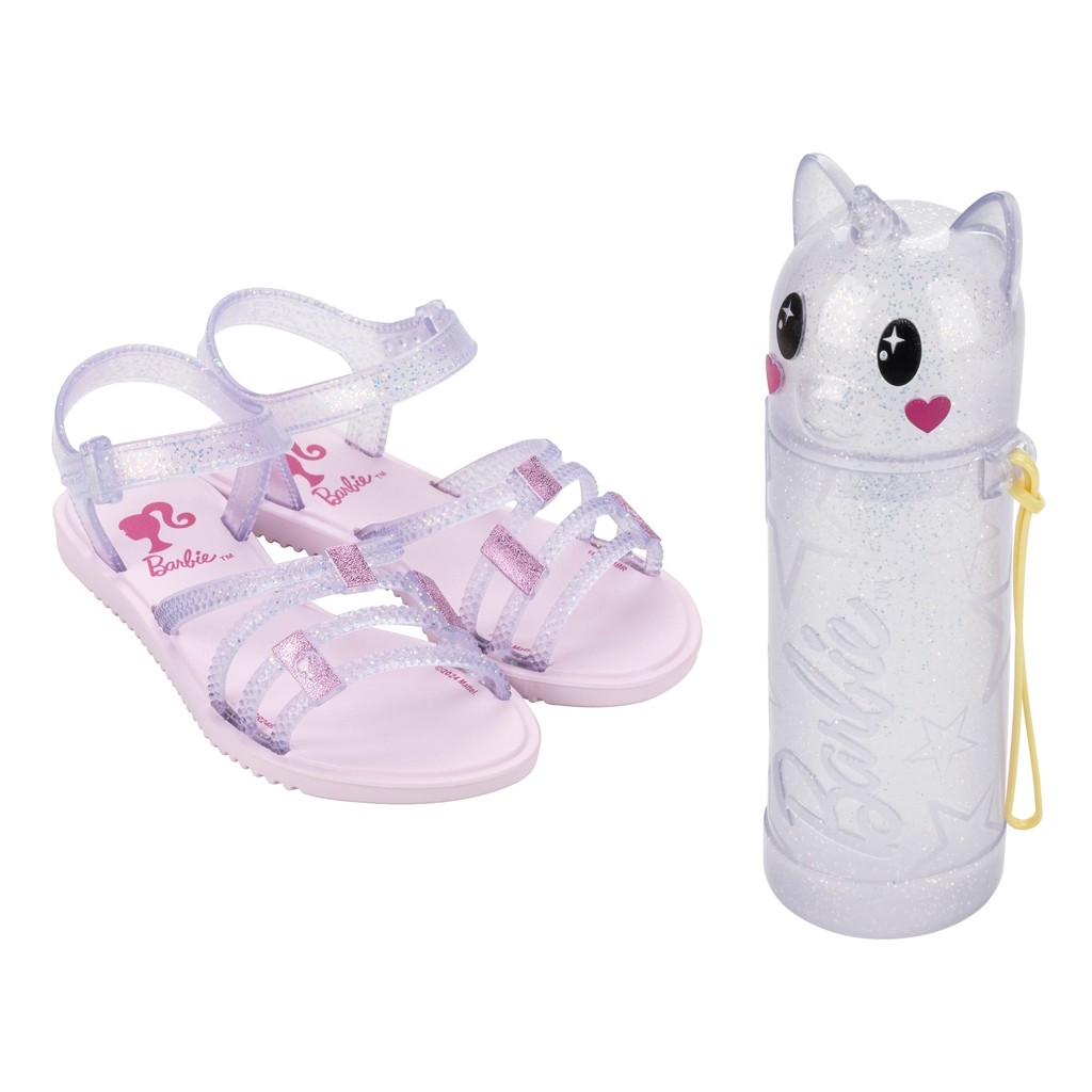 Sandália Infantil Barbie Uni Grendene Kids Cristal 23057 100% Original com Nota Fiscal e Garantia