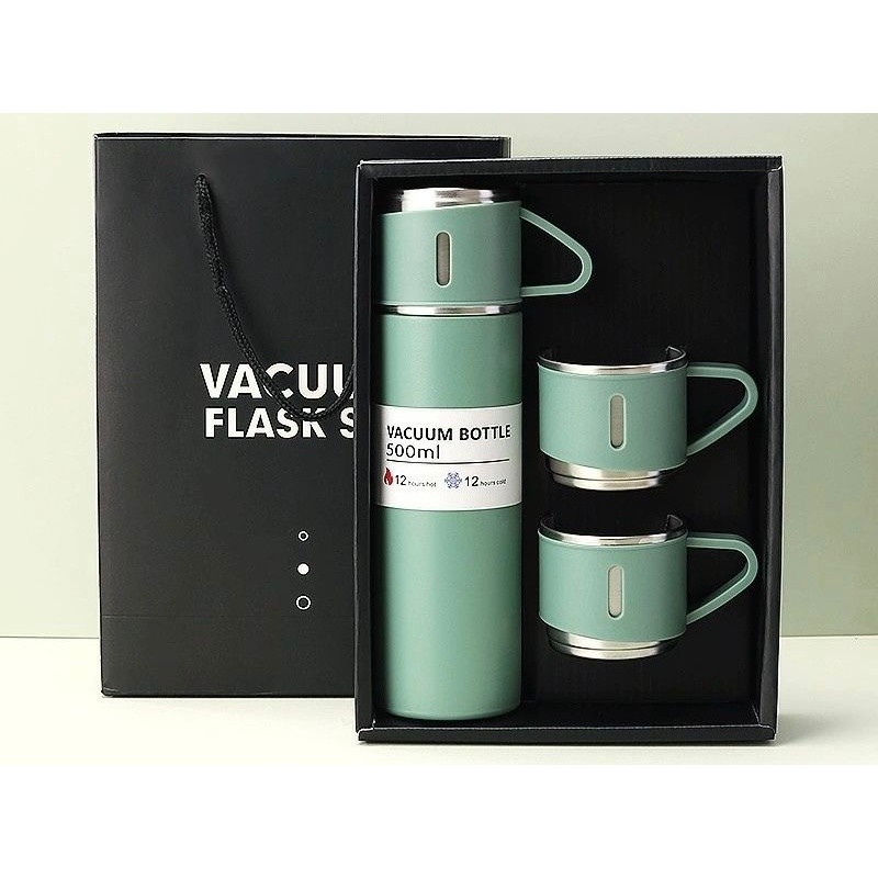 Casa 304 aço inoxidável copo térmico de grande capacidade masculino e feminino portátil conjunto de caixa de presente