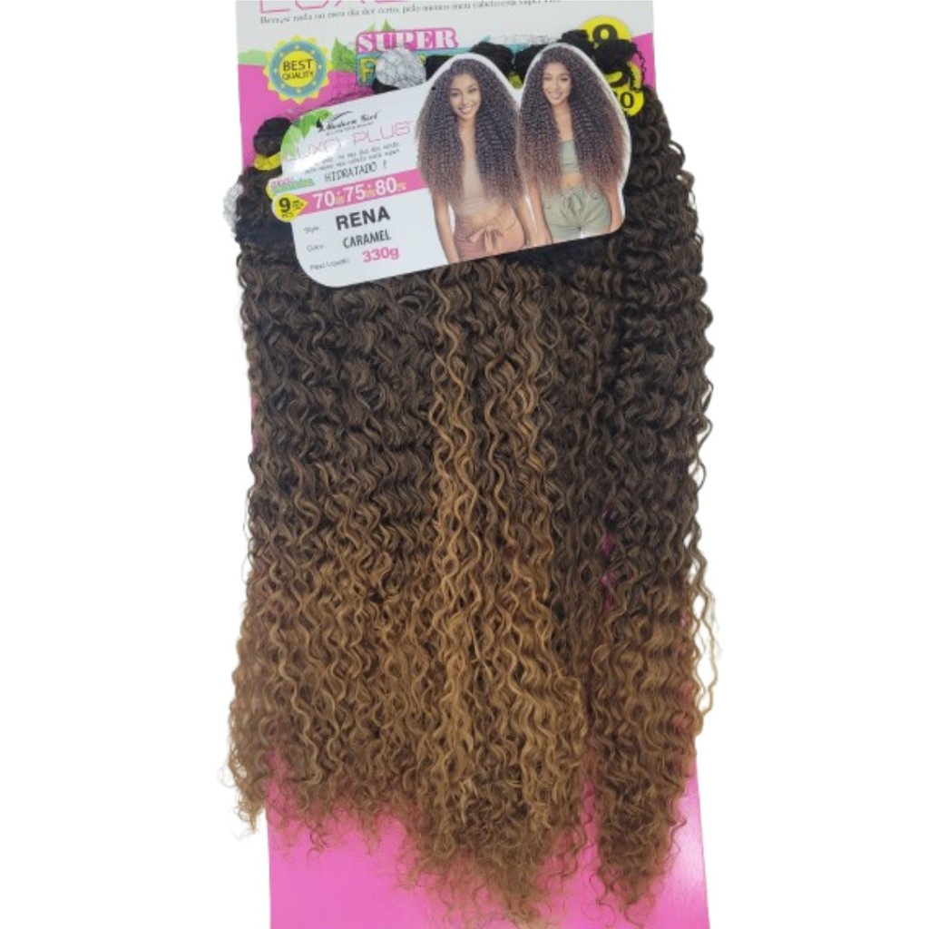 Cabelo Modern Girl Rena 330gr 80cm em Oferta na Shopee