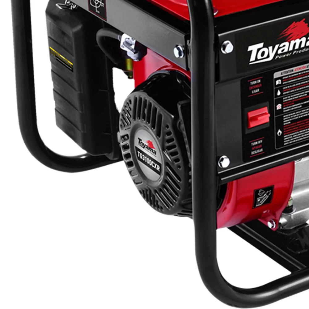 GERADOR DE ENERGIA A GASOLINA TOYAMA TG3100CXR 3.1 KW 110/220V · foto 2