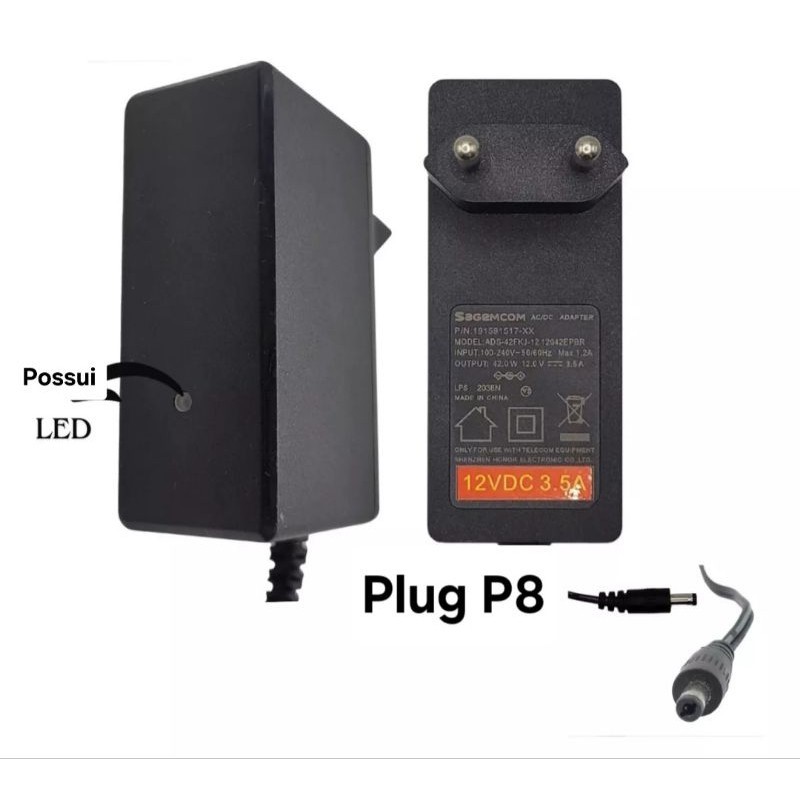 Fonte Para Tv cce 12v 3.5a Bivolt  c/ NF Nova