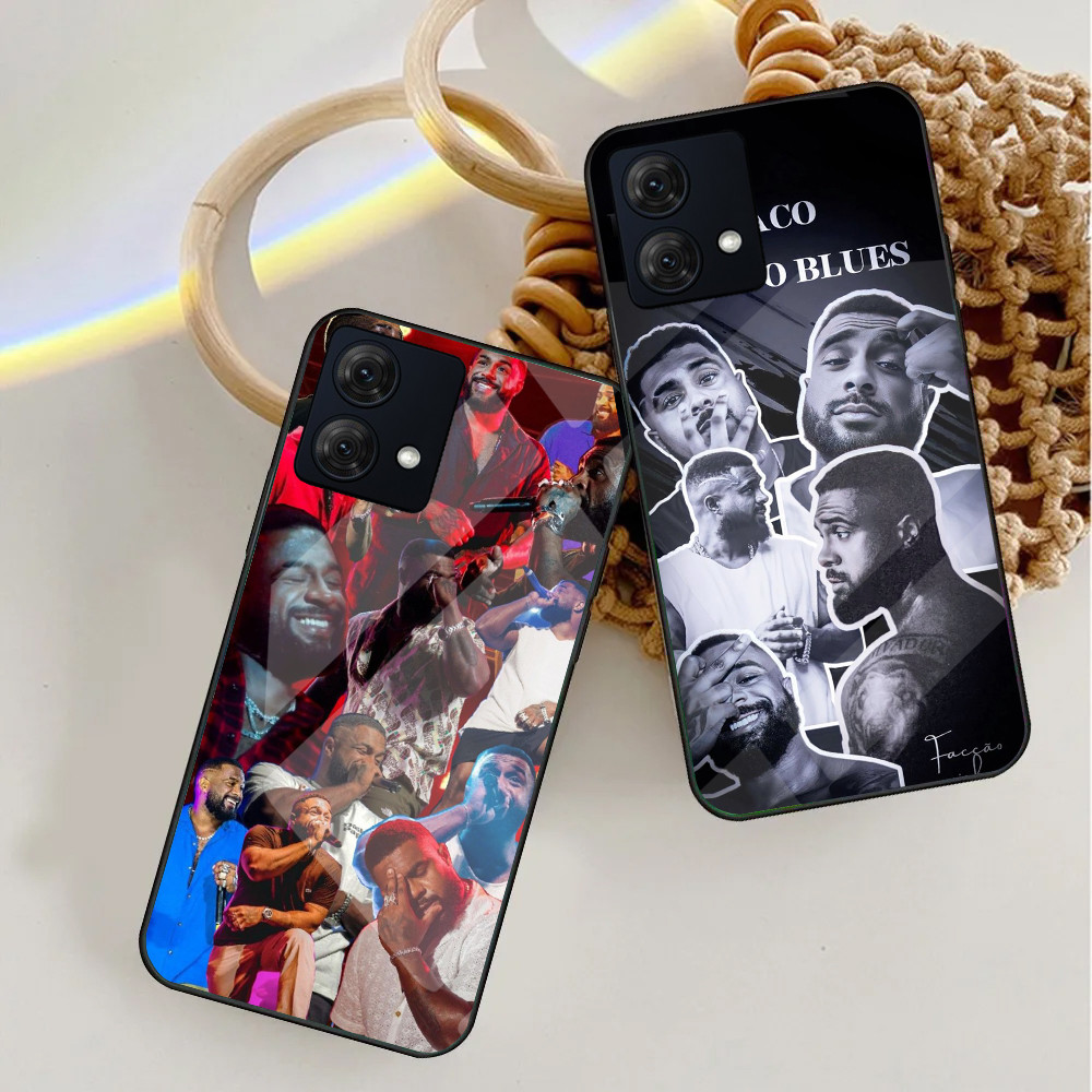 Baco Exu Do Blues 01 Capa De Telefone De Vidro Para Motorola Moto G75 G55 G35 G24 G34 G54 G84 G85 G34 Edge 50 60 Pro