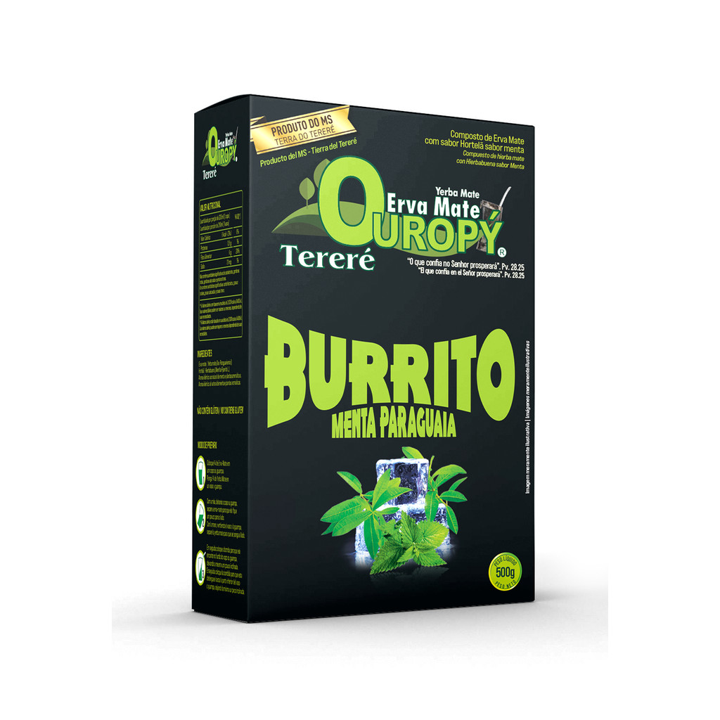 Erva Mate para Tereré Ouropy - Burrito Menta Paraguaia