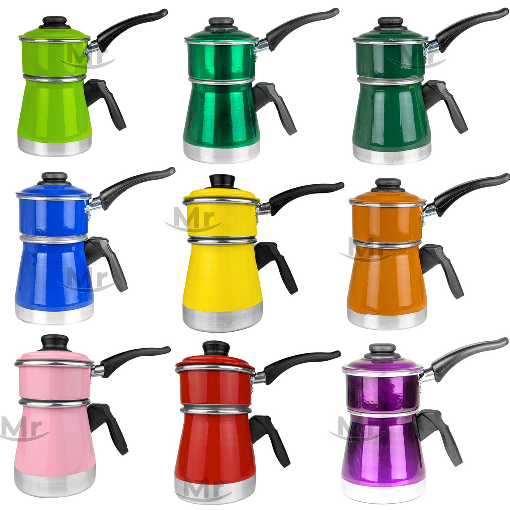 Cuscuzeiro Nordestino 2 em 1 Porção Individual em Alumínio - Diversas Cores Lindas em Oferta na Shopee