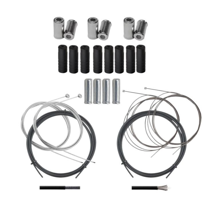 Kit Cabos Conduites Terminal Freio e Marcha Completo Bike em Oferta na Shopee