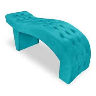 Maca Estofada Capitonê Clínica Salão Estética Suede Eduarda azul Turquesa em Oferta na Shopee
