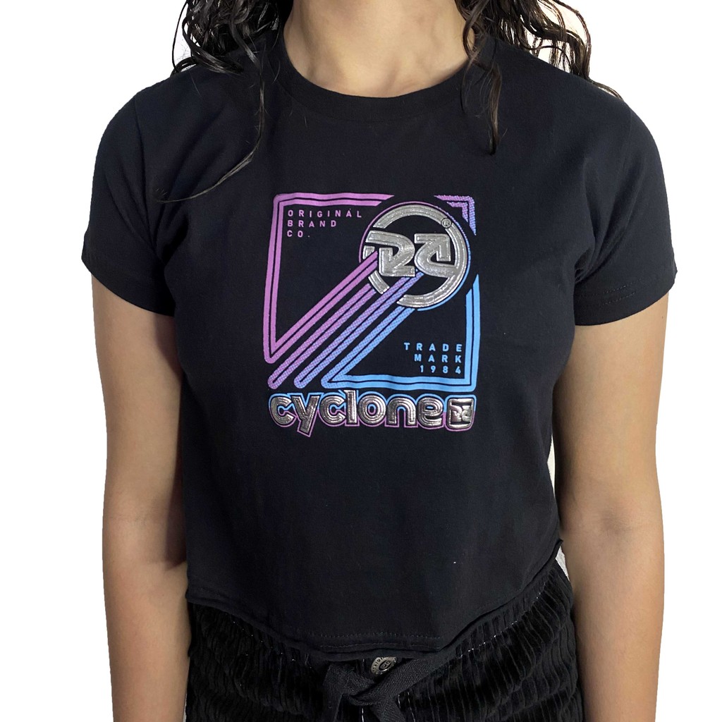 Cropped Cyclone Preto ORIGINAL 101803240
