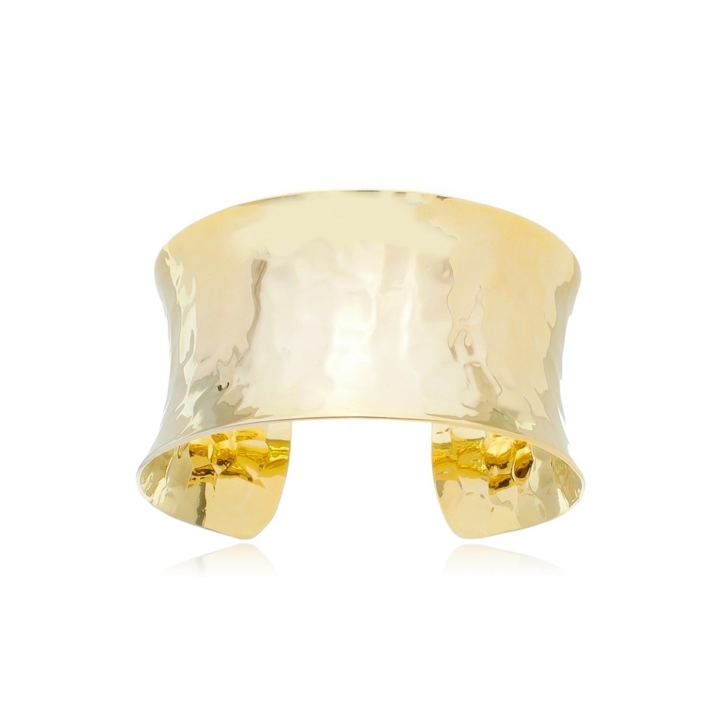 BRACELETE LARGO HADASSA DOURADO em Oferta na Shopee