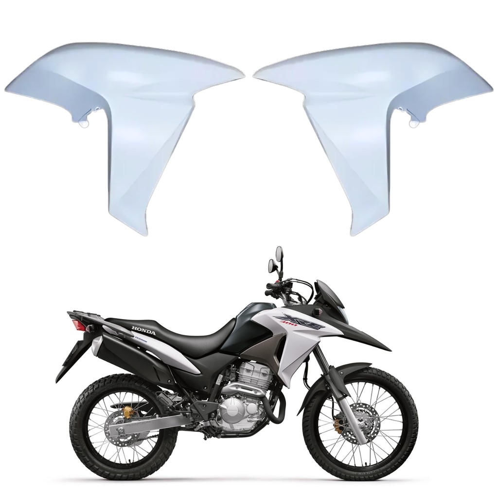 Aleta Guia Aba Lateral Asa Tanque Honda Xre 300 Branco Fosco Salt 2016