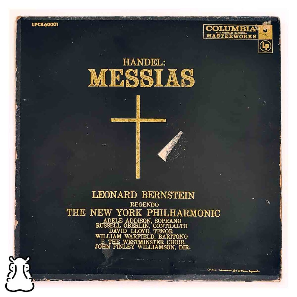 LP Handel - Leonard Bernstein - Messias - Duplo - Vinil - Hm