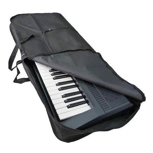 Capa Teclado Musical 5/8 Nylon600 61 Teclas - Preto 5/8