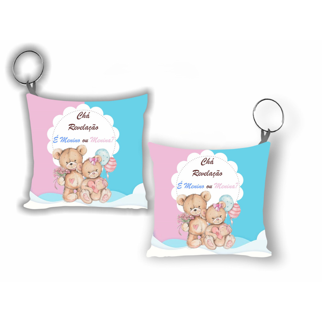 Almochaveiro Personalizado Lembrancinha Chá Revelação Lindos Chaveiros