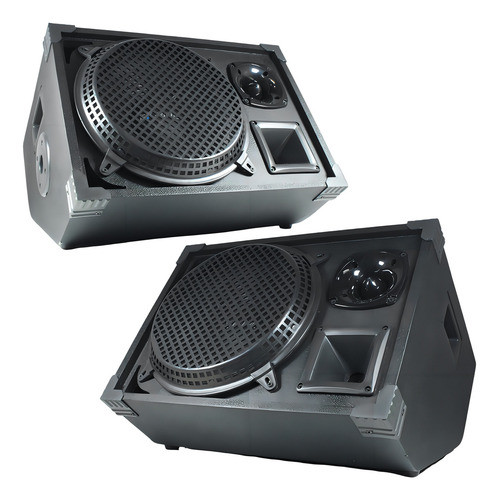 Kit 2 Caixas Retorno Trio Passiva 12 Pol 3 Vias 500w Som