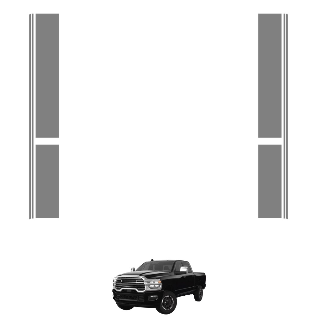 Película PPF Proteção Kit Portas RAM 2500 Laramie 2019 2020 2021 2022 2023 2024 Transparente TPU Anti Risco