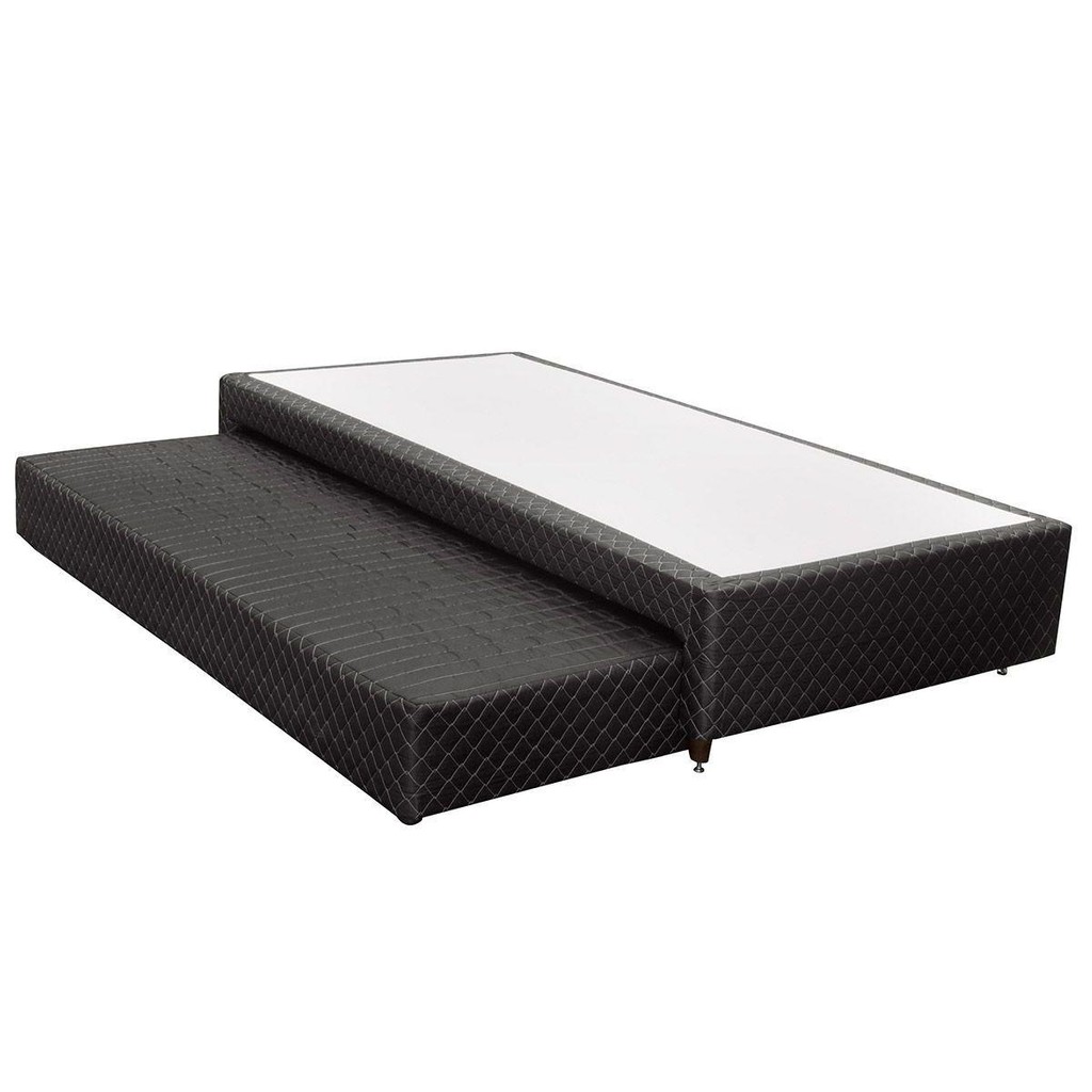 Cama Box Base c/ Auxiliar Especial MH1453 Bordado Black (96x23x34) - Herval