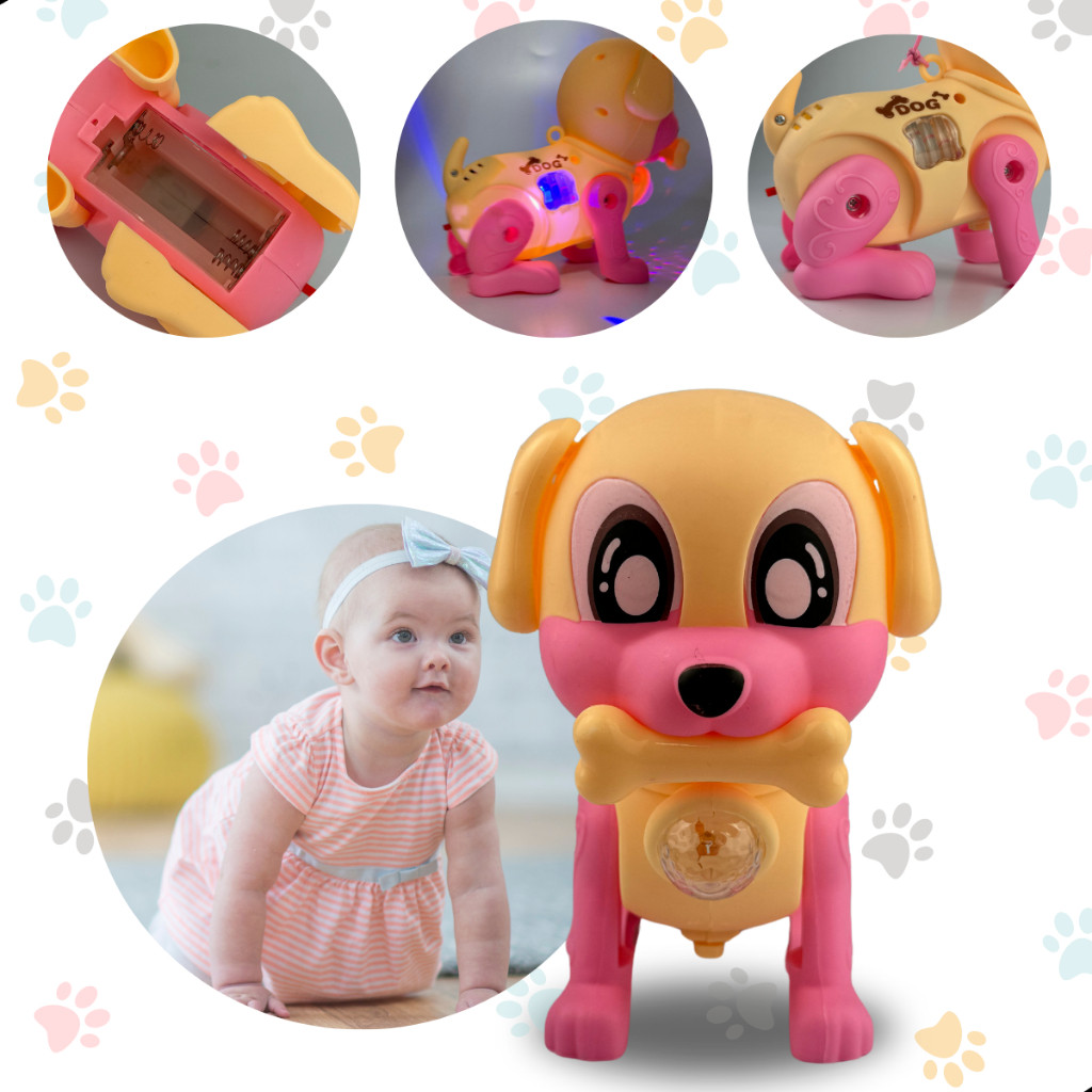 Cachorrinho Brinquedo Infantil com Som Luz e Movimento para Bebê e Criança — imagem 2 de 2