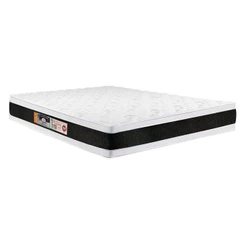 Colchão Queen Espuma D45 Black Whitee AIR Euro Pillow Double Face (158x198x27) - Castor