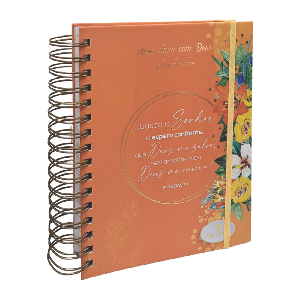 Planner Meu Plano com Deus | Confiante | Capa Dura Espiral em Oferta na Shopee