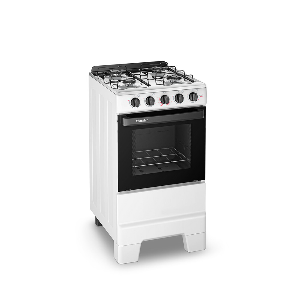 Fogão Ideal Pop 4 Bocas com Mesa em Inox Esmaltec