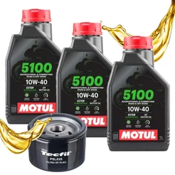 Troca de Óleo P/ Bmw F700 Gs / F750 Gs / F800 Gs Motul 5100 10w40 + Filtro