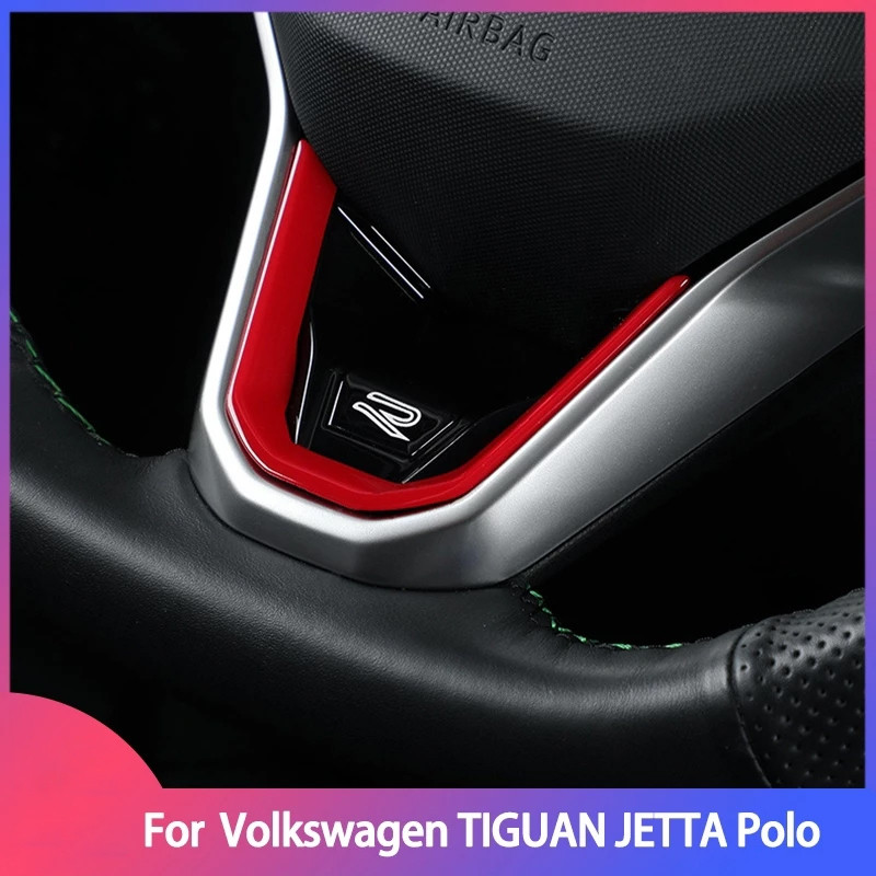 Volkswagen Tiguan Jetta Polo VIRTUS TAOS T-CROSS NIVUS Acessórios Para Volante R Logo Adesivos 2020-2024