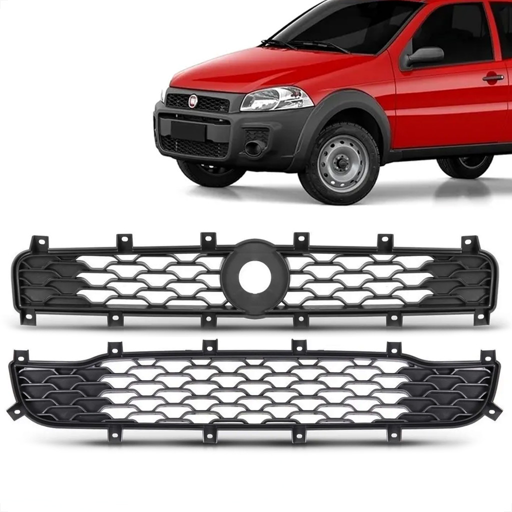 Kit Grades Parachoque Inferior Superior Strada Working 2014 2015 2016 2017 2018 2019 2020