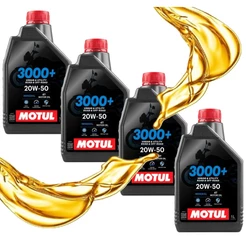 Óleo Motul 3000+ 20w50 Mineral 4 Tempos 4 Litros