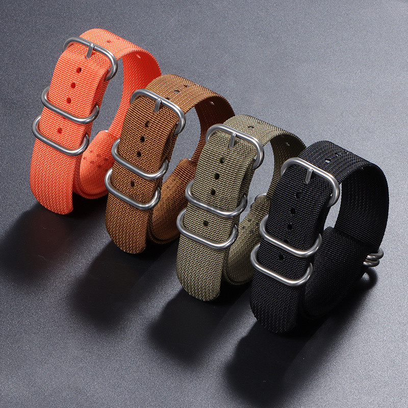 Pulseira NATO De Grau Premium , 18mm 20mm 22mm 24mm , De Relógio De Nylon Tecido Universal , Substituição Militar Mascul — imagem 2 de 2