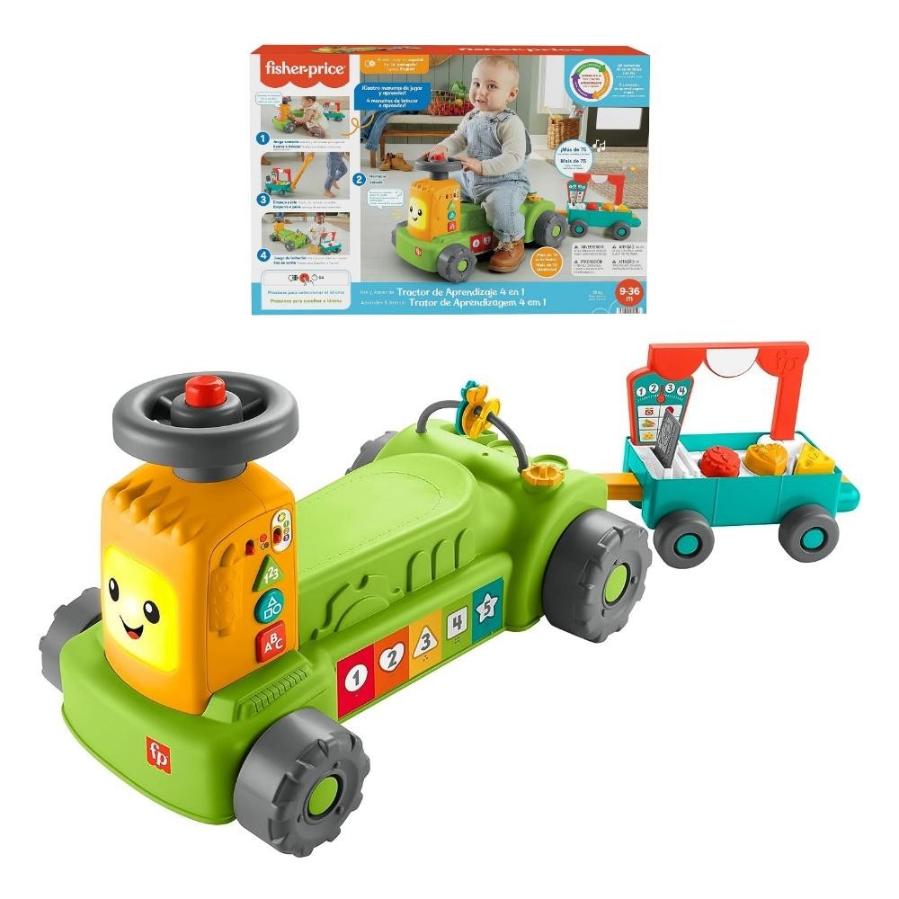Brinquedos para Bebê Trator de Aprendizagem 4 em 1 - Fisher Price