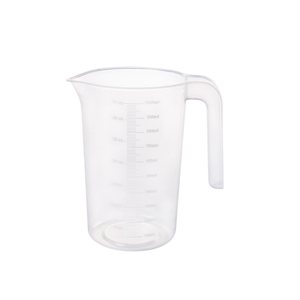 Jarra Medidora Dosadora De 1l Transparente Plasutil em Oferta na Shopee