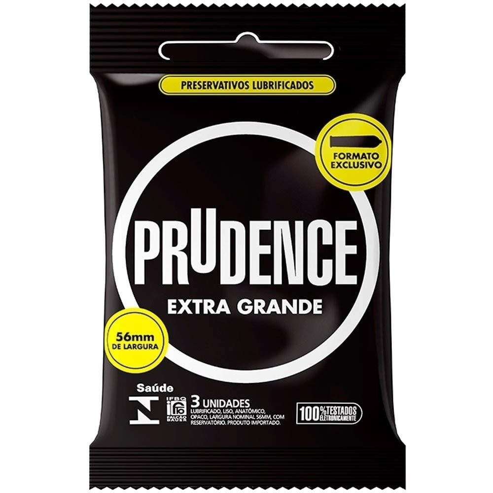 Preservativo Prudence Extra Grande - 12 pacotes c/ 3 unidades em Oferta na Shopee
