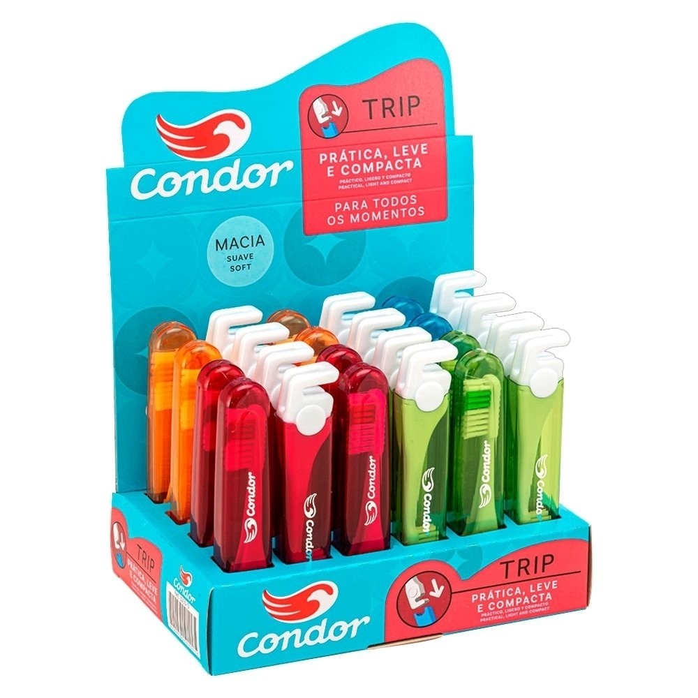 Escova Dental Condor SM 3235 Trip Embalagem com 24 Unidades em Oferta na Shopee