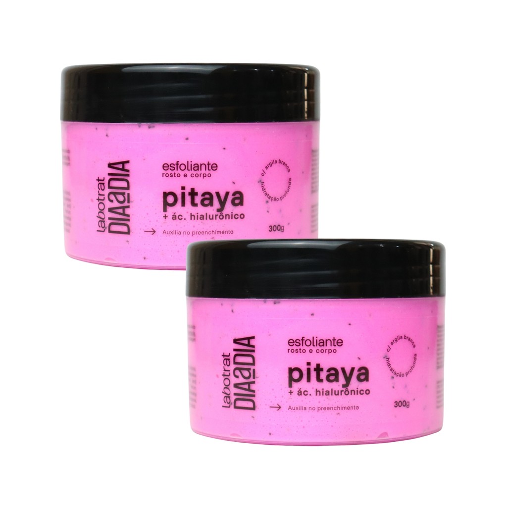 Kit 2 Esfoliantes Creme Pitaya Ácido Hialurônico Labotrat em Oferta na Shopee