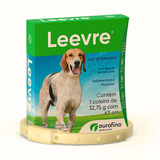 Coleira Antipulgas Leevre 32,75 g C/ 63 cm Ourofino em Oferta na Shopee