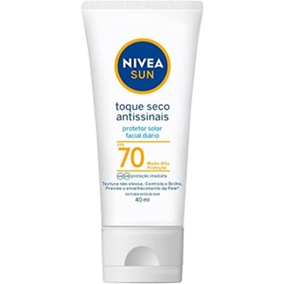 Protetor Solar Nivea Sun FPS70 Toque Seco Antissinais 40ml