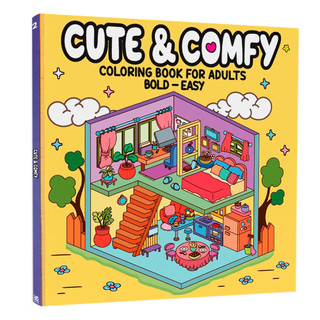 Cute & Comfy | Coloring Book for Adults 02 em Oferta na Shopee