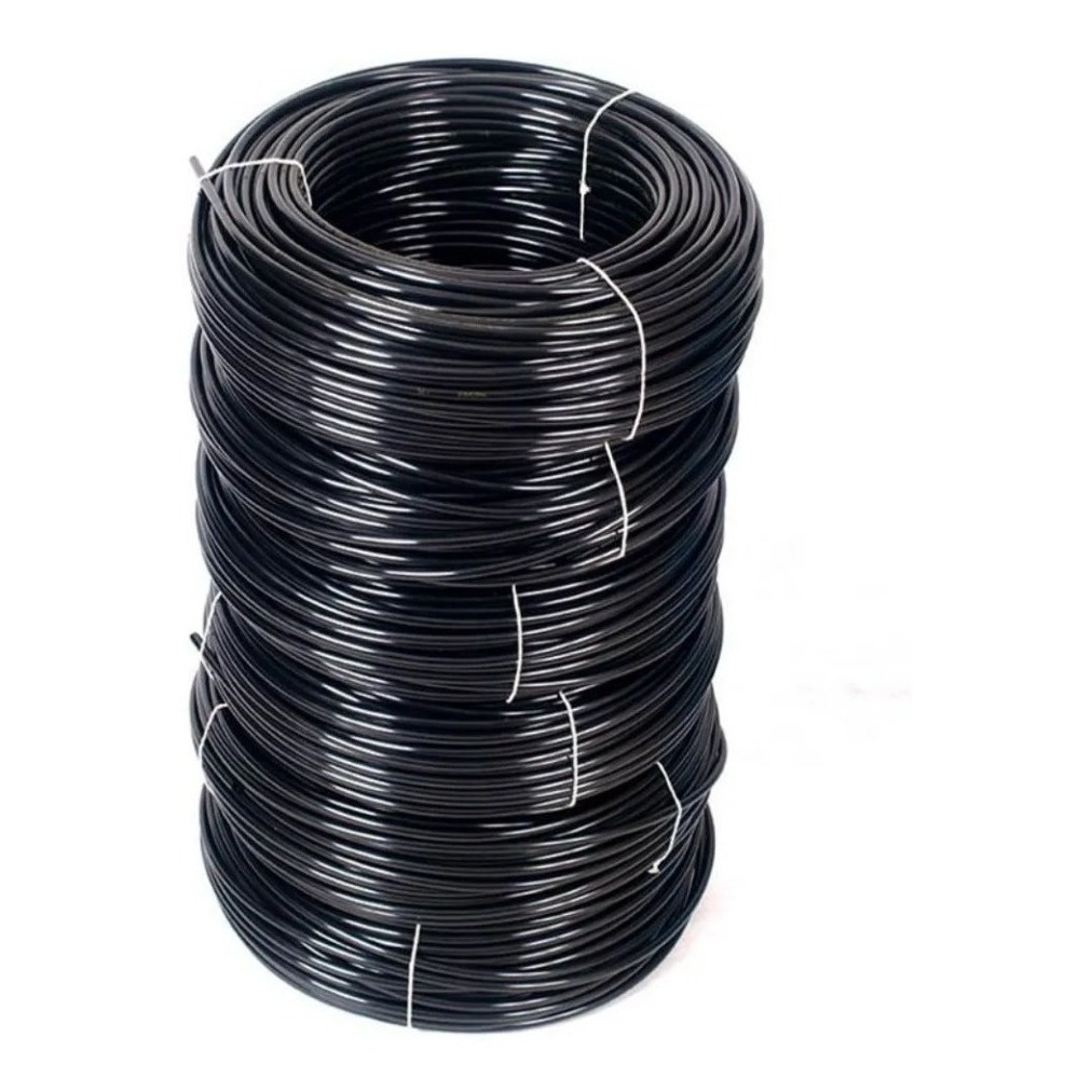 Mangueira Tubo Nylon S/trama Preto Tecalon 3/8 - 400 Metros