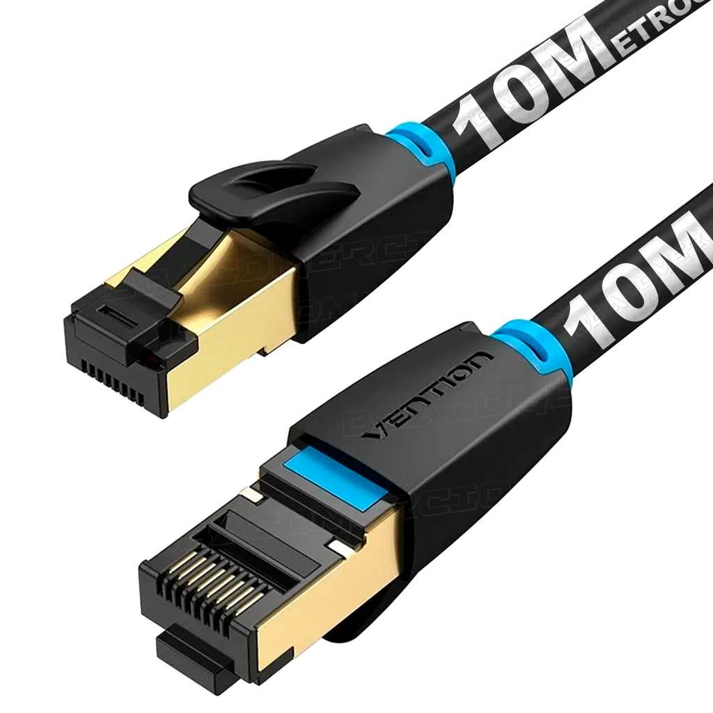 Cabo De Rede Cat8 10m Rj45 40gbps 2000mhz 10 Metros Vention