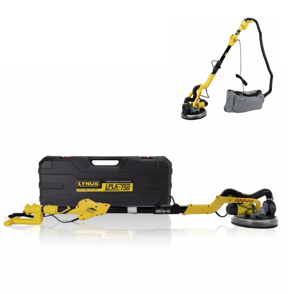 Lixadeira De Parede Com Led E Aspiração LPLA750 Lynus em Oferta na Shopee