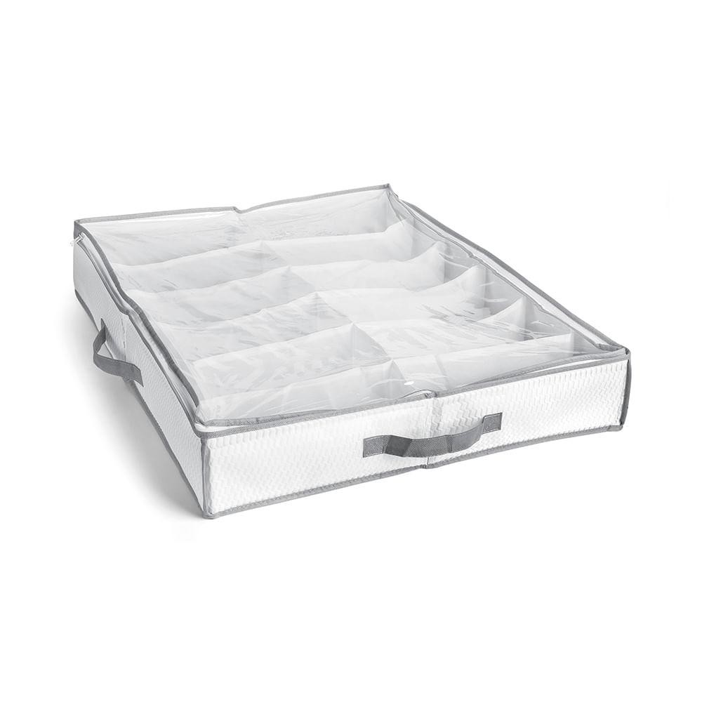 Sapateira TNT Semiflexível com 12 Divisórias Branca My Closet Ordene em Oferta na Shopee