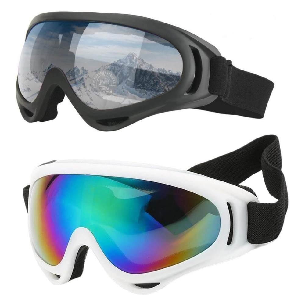 Kit Óculos Snowboard Esqui Kitesurf Motocross Proteção Uv400