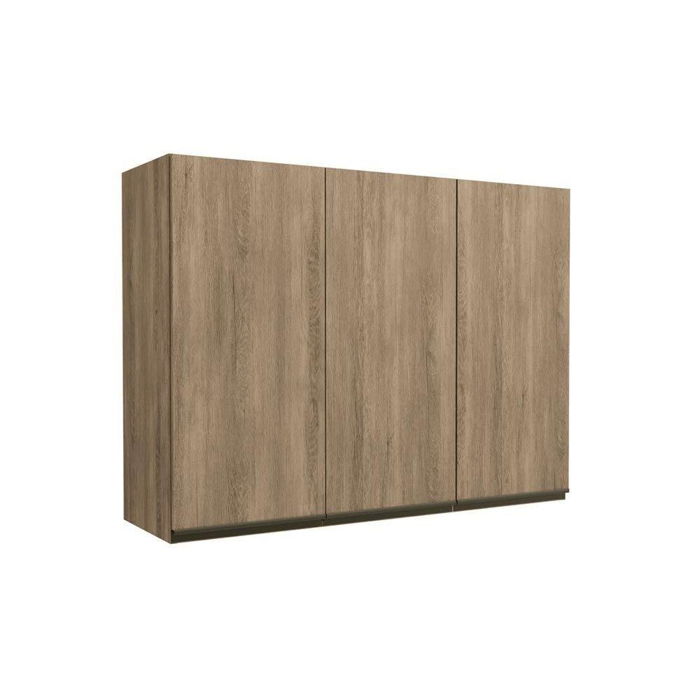 Armário Aéreo p/ Cozinha Maxxi G766 c/ 3 Portas 120cm Nogal - Kappesberg em Oferta na Shopee