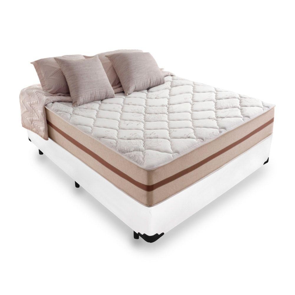 Cama Box com Colchão de Molas Ensacadas Anjos Classic Casal 138cm em Oferta na Shopee