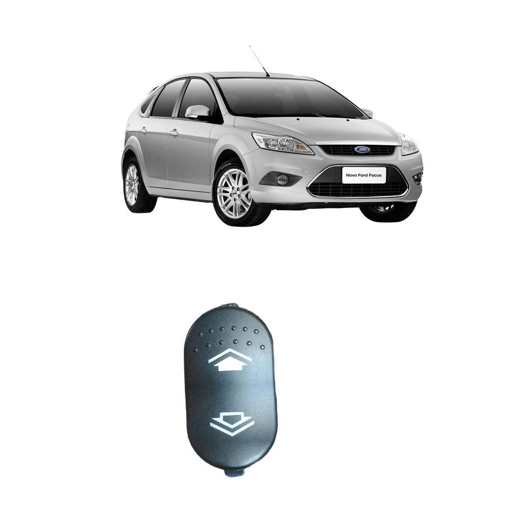 Botao Vidro Eletrico Focus Simpels Passageiro Agulha Verde