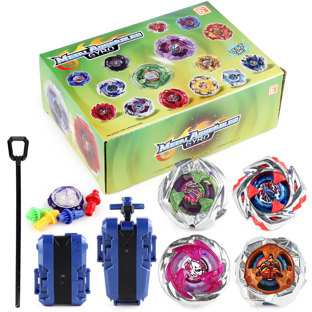 BX168-A35 4PCS UX-09/11/12/13 Conjunto De Tops Giratórios Com Lançador