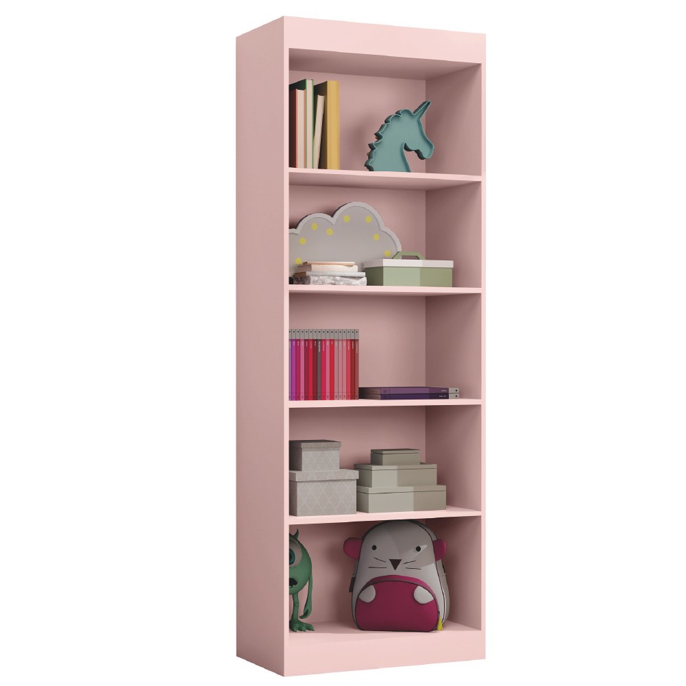 Estante Livreiro Office Organizador e Multiuso 4 Prateleiras Rose J&A - Home & Living