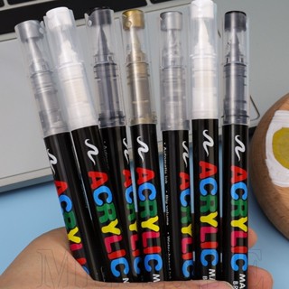 Marcador Acrílico Líquido Reto-Canetas De Contorno De Linha Permanente-Caneta De Desenho Para Escrita Brilhante De Secag em Oferta na Shopee